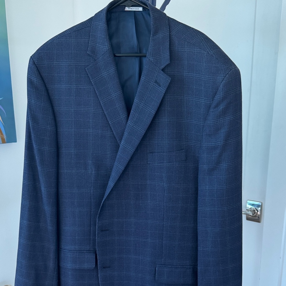 Ralph Lauren Navy Checkered Blazer